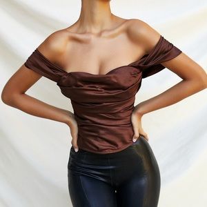 House of CB Ayelen Draped Corset Top
